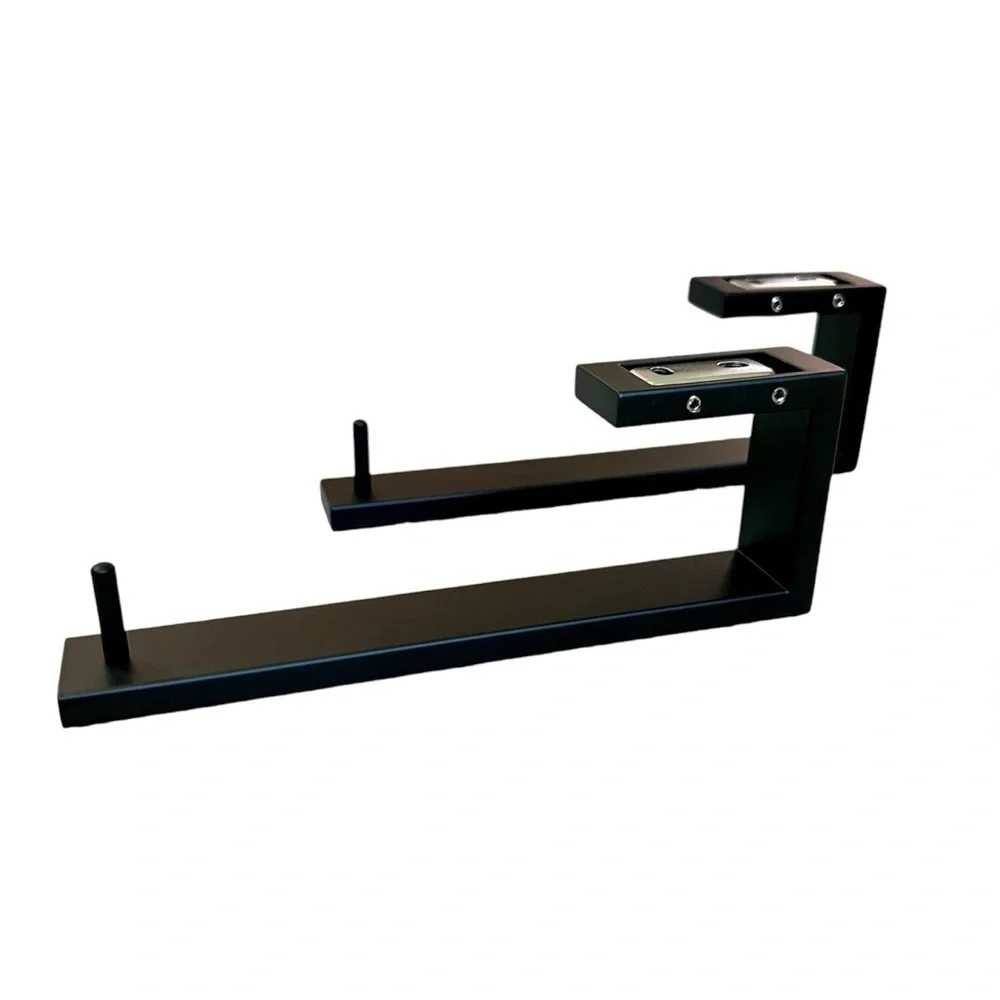 🎁 2 Towel Bars for Hand Towels - Black Modern Metal Matte 9” NWT